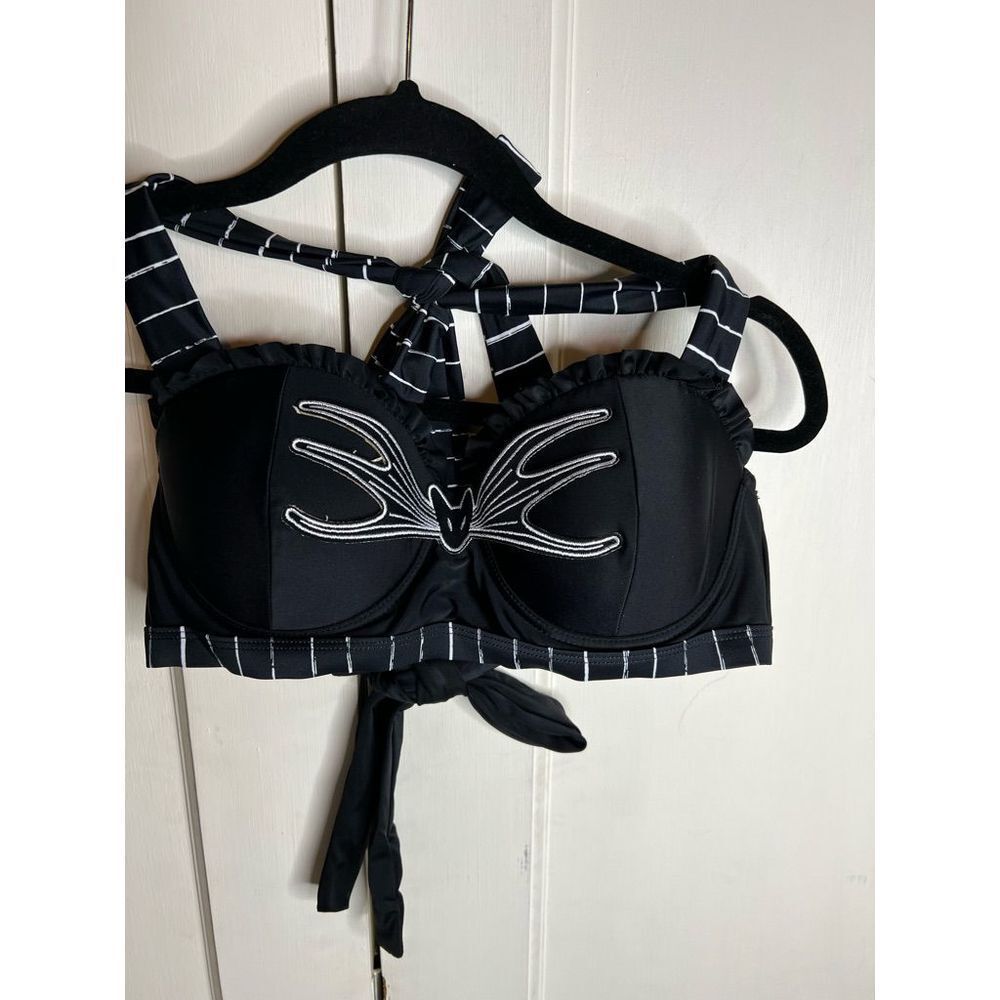 The Nightmare Before Christmas Jack Skellington Halter Swim Top - Picture 6 of 6